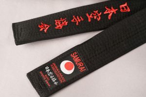 schwarze Gürtel Samurai